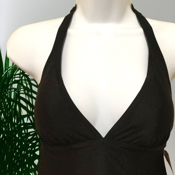 BAHIA Bay‎ Lizzie Black One Piece Halter Swimsuit Size 0 - Picture 4 of 9